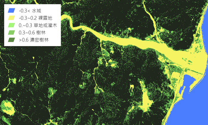 常態化植生差異指標分析